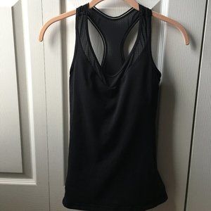 Lululemon Deep Breath Black Mesh Tank  4